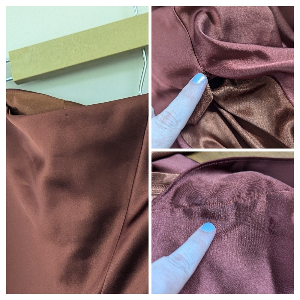Reverly Jade Satin Dress Formal Wedding Guest One Shoulder - Picture 13 of 16